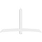 Ekena Millwork Bellingham Architectural Grade PVC Gable Bracket, 96"W x 56"H x 4"D x 6"F, 14/12 Pitch GBP096X56X0406BEL00 - alternate 4